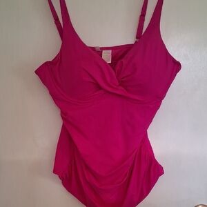 Anne Cole Vibrant Pink Swim Camisole